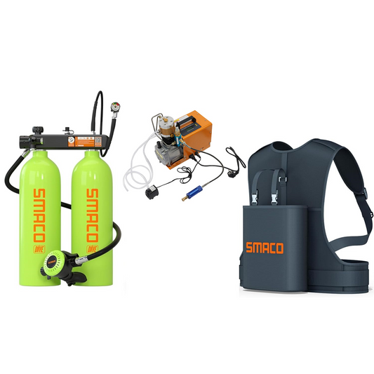 Mini bouteille de plongée S700Max + Compresseur 220V