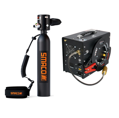 Mini bouteille de plongée S300Plus + Compresseur 12/220V