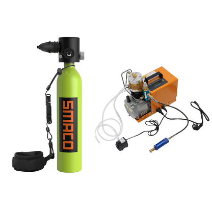 Mini bouteille de plongée S500 + Compresseur 220V