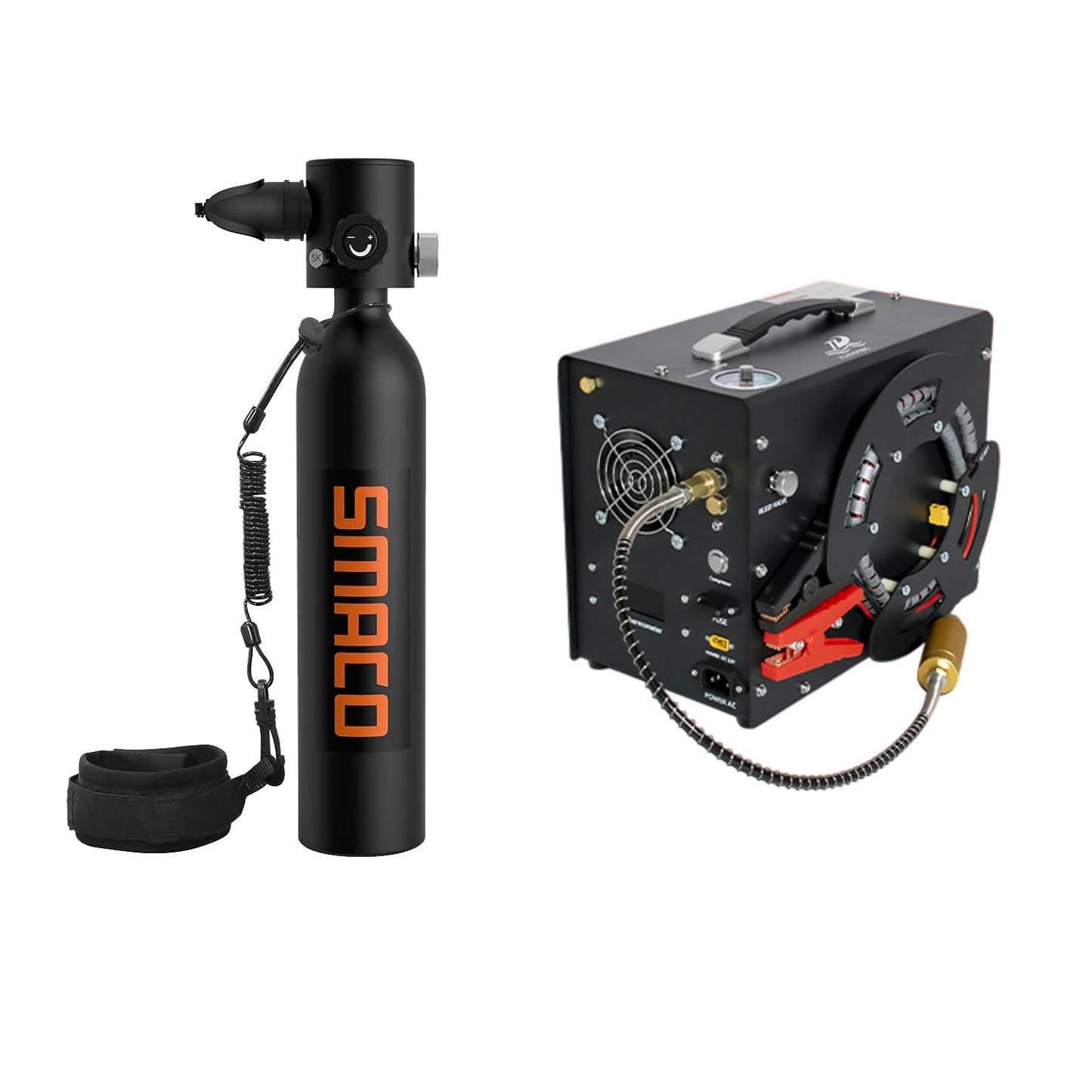 Mini bouteille de plongée S500 + Compresseur 12/220V