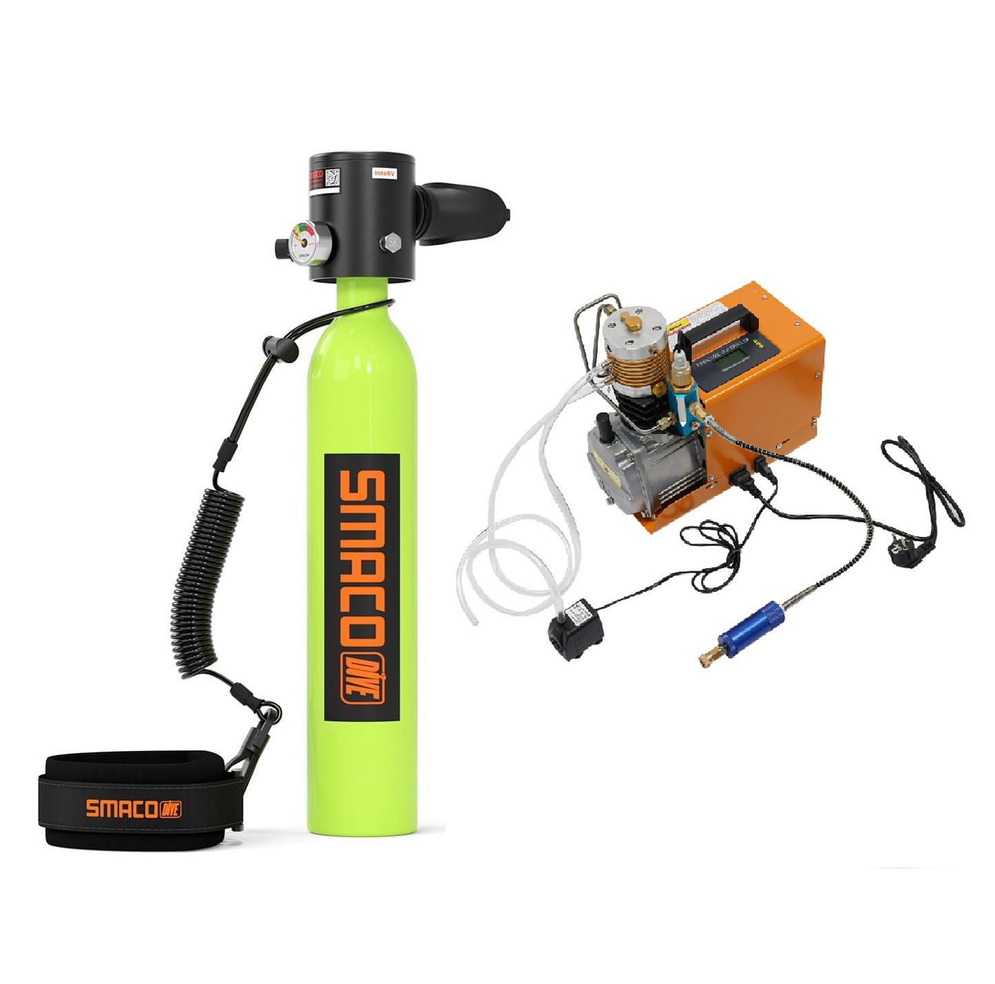 Mini bouteille de plongée S300Plus + compresseur 220V