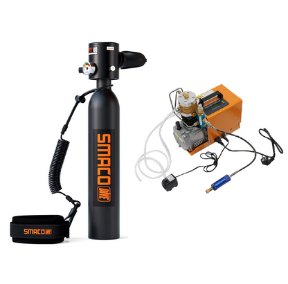 Mini bouteille de plongée S300Plus + compresseur 220V