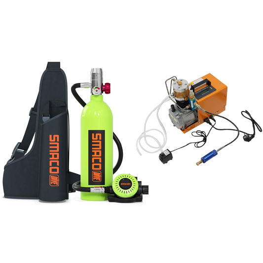 Mini bouteille de plongée S400 + Compresseur 220V